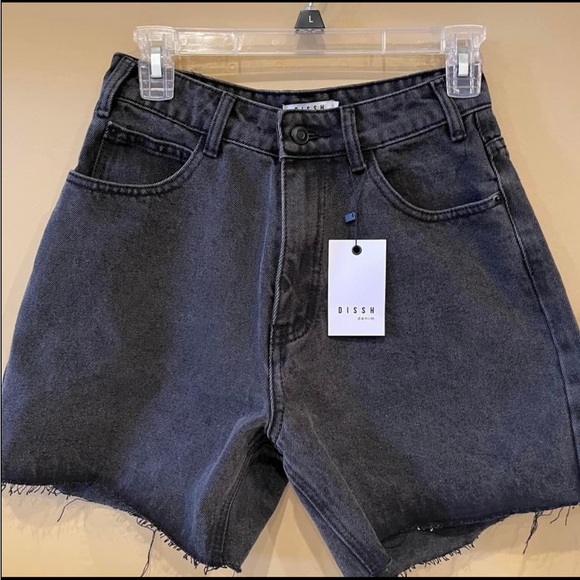 DISSH Pants - NWT DISSH Black Jean Shorts